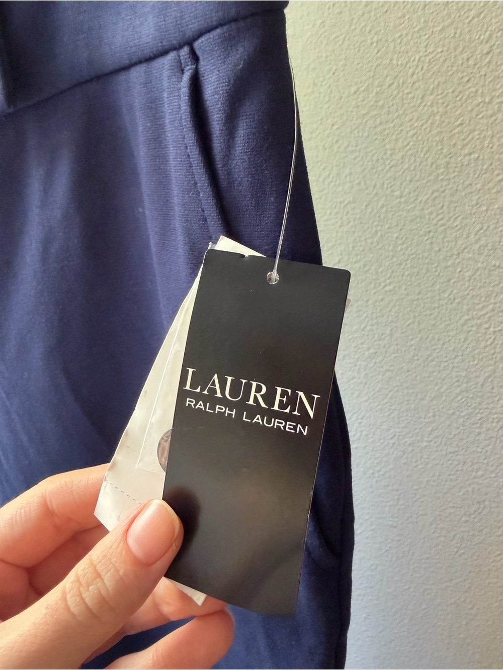 Lauren Ralph Lauren Women’s Navy Ponte High-Rise Straight Ankle Pants Pockets L - Picture 7 of 10
